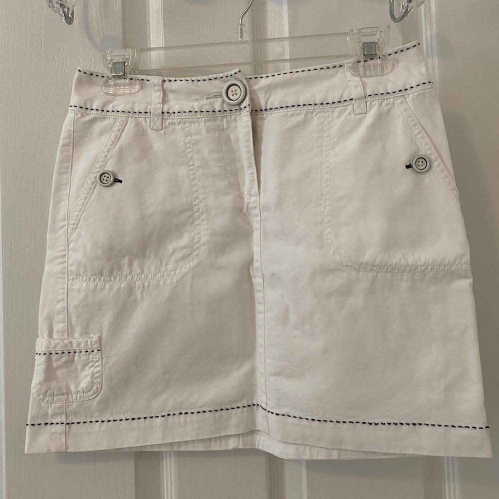White House Black Market White Skirt
